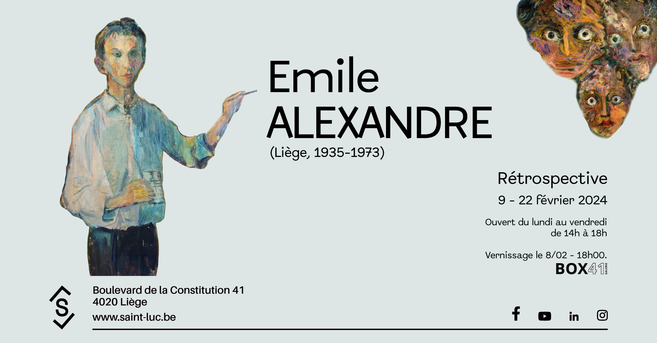 Emile Alexandre (Liège, 1935 - 1973) / Rétrospective